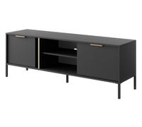 Meuble Bas Lars 153X39,5X53CM Anthracite Or