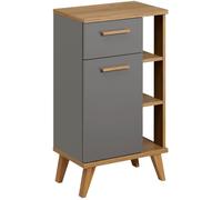 Meuble bas Pelipal Quickset 924, gris quartz/chêne Riviera, L89,5 x H50,5 x P33 cm