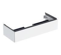 Meuble bas pour lavabo Geberit ONE 1 tiroir L120cm P47cm Blanc brillant - GEBERIT 505.075.00.1