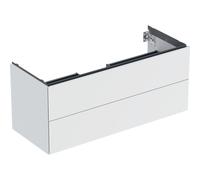 Meuble bas pour lavabo Geberit ONE 2 tiroirs L120cm P47cm Blanc mat - GEBERIT 505.265.00.2