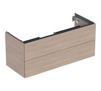Meuble bas pour lavabo Geberit ONE 2 tiroirs L120cm P47cm Chêne - GEBERIT 505.265.00.5