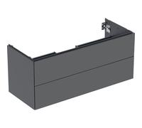 Meuble bas pour lavabo Geberit ONE 2 tiroirs L120cm P47cm Gris velouté - GEBERIT 505.265.00.3