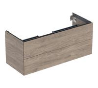 Meuble bas pour lavabo Geberit ONE 2 tiroirs L120cm P47cm Noyer carya - GEBERIT 505.265.00.6