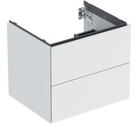 Meuble bas pour lavabo Geberit ONE 2 tiroirs L60cm P47cm Blanc mat - GEBERIT 505.261.00.2