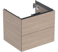 Meuble bas pour lavabo Geberit ONE 2 tiroirs L60cm P47cm Chêne - GEBERIT 505.261.00.5