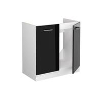 Meuble bas pour l'évier R-Line 80cm avec portes sans PT Noir Haute brillance Vicco 41942