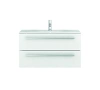 Meuble Bas pour Plan Vasque 90 cm de Large Meubles de Salle de Bain Sieper - fabriqués en Allemagne - déjà pré-assemblés (90, Blanc)