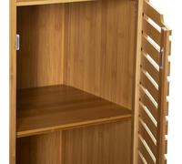 Meuble bas salle bain 1 porte 1 niche bambou Sicela - Bambou