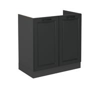 Vicco Meuble Bas sous-évier R-Line, Anthracite Campagne, 80cm sans PT
