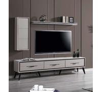 Meuble bas TV 3 portes Armoire murale moderne Etagère design JV Moebel