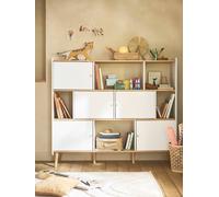 Meuble bibliothèque haute ATHÈNES blanc TU