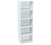 Meuble blanc de rangement WERKA PRO 5 niches (133 x 40 x 29 cm)