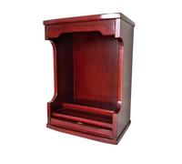 Meuble bouddhiste en bois de Paulownia mural Cabinet Pooja Mandir Table Shrine Niche Zen Meditation Shelf Support d'affichage avec plate-forme flottante mobile (Redwood, 70 cm/27,6 pouces)