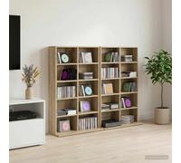 Meuble CD Bois d'ingénierie à d'intérieur Cabinet avec étagère amovible vidaXL v