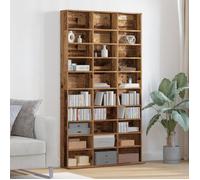 vidaXL Meuble CD - Bois Vieux - 101x23x177.5 cm - Bois reconstitué