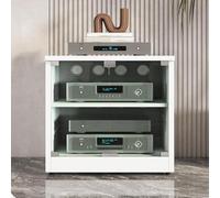 Meuble Chaine Hifi Meubles Pour Audio/Vidéo, Multimédia Audio Stéréo À 2/3 Niveaux, Armoire De Stockage Multimédia À 2/3 Niveaux, Armoire De Rangement Multimédia, Support Multimédia Audio-Vidéo(60*50*