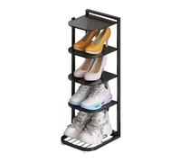 Meuble Chaussure Noir Metal Étagère à Chaussures de 10 Niveaux, Etagere Rangement Chaussures, Étagère sur Pied pour Salon, Chambre à Coucher, Couloir, Entrée Vestiaires ( Color : Black , Size : 24*27*