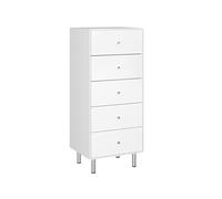 Meuble chiffonnier coloris extra blanc - 111.3 x 47 x 40 cm --