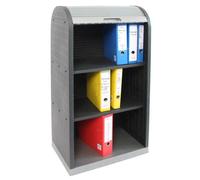 Meuble classeur à rideau, en plastique, 60x40x120cm