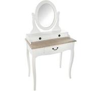 Coiffeuse ""Chrysa"" blanc 3 tiroirs - Atmosphera createur d'interieur