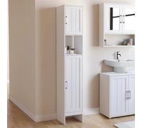 Meuble colonne blanc pour salle de bain