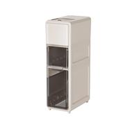 Meuble Colonne De Salle De Bains, Colonne De Rangement Étroite Avec Tiroirs, Armoire Étroite En Plastique, Armoire Haute À Roulettes, Étanche À L'eau Et À La Poussière(75*22.5*39cm/29.5*8.8*15.3in)