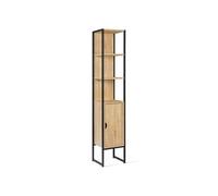 Meuble colonne salle de bain DETROIT 1 porte design industriel