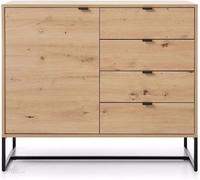 MEUBLE COMMODE C. CHAMBRE SALON CHÊNE NOIR 103x89x39cm AMBRE