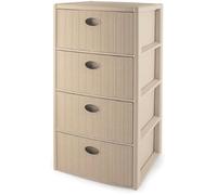 Meuble commode - STEFANPLAST - Elegance - 4 tiroirs - Cachemire