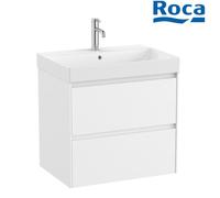 Meuble compact 2 tiroirs et lavabo Blanc Mat Unik Ona - Roca A851684509