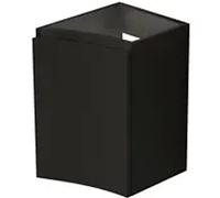 Meuble complément sous vasque graphite mat Vague 34 cm version droite