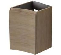 Meuble complément sous vasque l.34 cm, effet bois, version droite, Vague