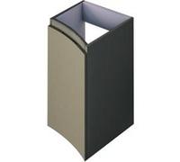Meuble complément sous vasque l.34 cm, vert kaki mat, version gauche, Vague