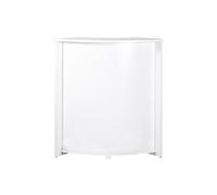 Meuble Comptoir Bar 96 cm Blanc 3 Niches - Blanc - L 96.7 x l 44.9 x H 104.8 cm