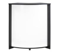 Meuble-Comptoir Bar 96 cm Noir 3 Niches - Blanc - L 96.7 x l 44.9 x H 104.8 cm