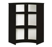 Meuble-Comptoir Bar 96 cm Noir 3 Niches - Manhattan 508 - L 96.7 x l 44.9 x H 104.8 cm