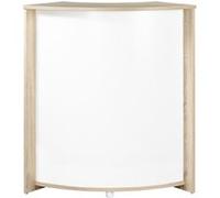 SIMMOB Meuble-Comptoir Bar Chêne 3 Niches 96,7 x 104,8 x 44,9 cm - Blanc