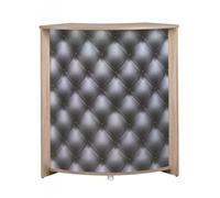 Meuble-Comptoir Bar Chêne 3 Niches 96,7 x 104,8 x 44,9 cm - Capitons 911 - L 96.7 x l 44.9 x H 104.8 cm