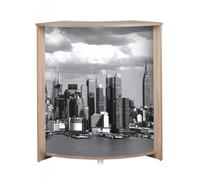 Meuble-Comptoir Bar Chêne 3 Niches 96,7 x 104,8 x 44,9 cm - Manhattan 508 - L 96.7 x l 44.9 x H 104.8 cm