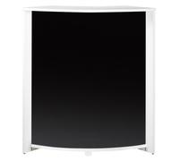 Meuble Comptoir Meuble Bar 96 cm Face Noire 3 Niches 96,7 x 104,8 x 44,9 cm - Blanc - L 96.7 x l 44.9 x H 104.8 cm