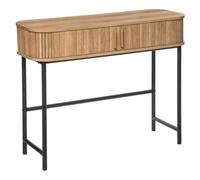 Atmosphera Console 2 portes Colva effet chêne L100 cm