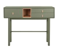 Meuble console, table console en bois coloris vert - longueur 120 x profondeur 35 x Hauteur 90 cm