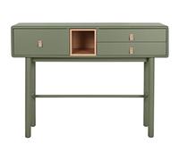 Meuble console, table console en bois coloris vert - longueur 120 x profondeur 35 x Hauteur 90 cm