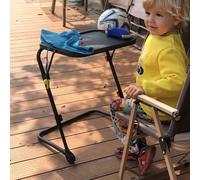 Meuble Cosy Bureau Enfant, sans Montage, Table d’Étude Réglable en Hauteur et Inclinaison, Design Gain de Place, Station de Travail Portable Légère pour Enfants, Noir