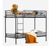 Meuble Cosy Lit superposé 2 Personnes Cadre de Lits 90x190cm en métal pour Enfant Chambre à Coucher Maison