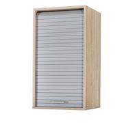 Meuble Cuisine Chêne Rideau Alu Blanc ou Noir 2 Etagères L 40 H 72 P 35 cm - Aluminium - L 40 x l 35 x H 72 cm