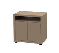 Meuble cuisine extérieur taupe pour cuisson avec tablette 80 x 55 cm - le marqui
