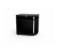 Meuble Cuisson Arrondi Droite, 80x55 Cm Noir