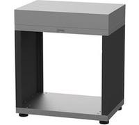 Meuble cuisine extérieure ouvert Duo inox/acier noir - Le Marquier Noir G