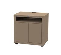 Meuble cuisine extérieure pour cuisson avec tablette - 80 x 55 cm- taupe - le ma